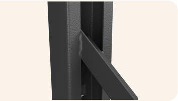 Detalhe da Solda do Porta Paletes Easytoque